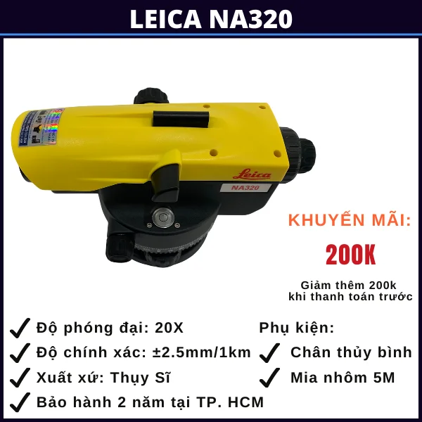 Máy thủy bình Leica na320 tại hải phòng may-thuy-binh-leica-na320-hai-phong