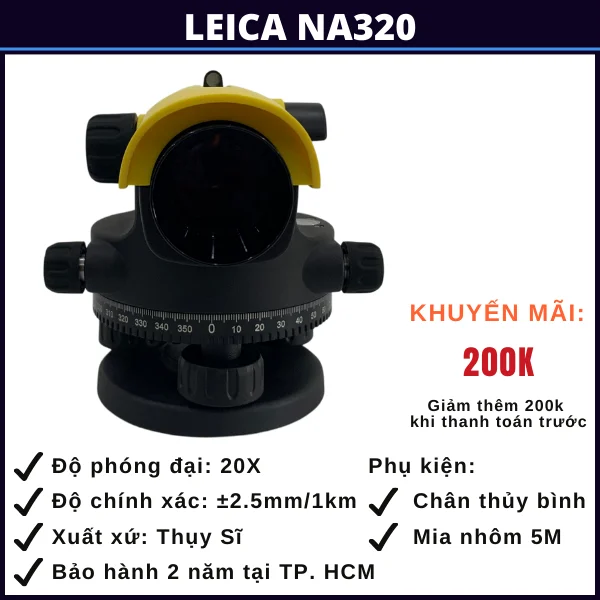 Máy thủy bình Leica na320 tại phan thiết may-thuy-binh-leica-na320-phan-thiet