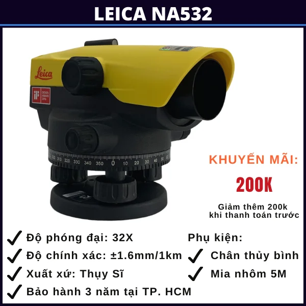 Máy thủy bình Leica na532 tại đắk nông may-thuy-binh-leica-na532-dak-nong