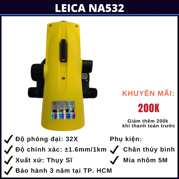Máy thủy bình Leica na532 tại hà tĩnh may-thuy-binh-leica-na532-ha-tinh
