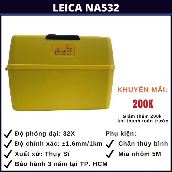Máy thủy bình Leica na532 tại hải phòng may-thuy-binh-leica-na532-hai-phong