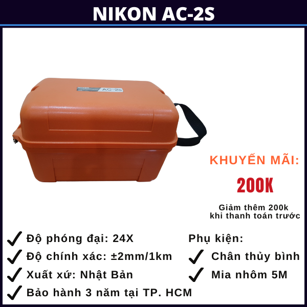 máy thủy bình nikon ac-2s vũng tàu may-thuy-binh-nikon-ac-2s-vung-tau